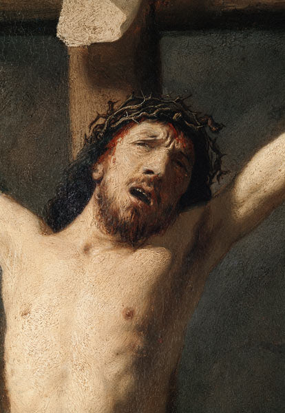 Cristo en la cruz, detalle de la cabeza – Rembrandt van Rijn Rembrandt van Rijn mx.artemisreproduction.com