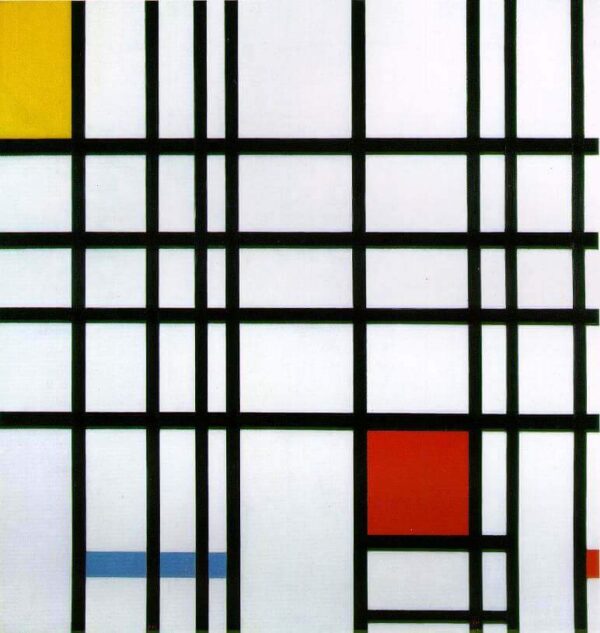 Composición con rojo, amarillo y azul – Mondrian Piet Mondrian mx.artemisreproduction.com