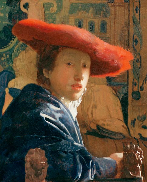 La niña del sombrero rojo – Johannes Vermeer Johannes Vermeer mx.artemisreproduction.com