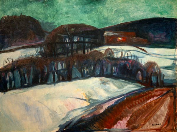 La casa roja en la nieve – Edvard Munch Edvard Munch mx.artemisreproduction.com