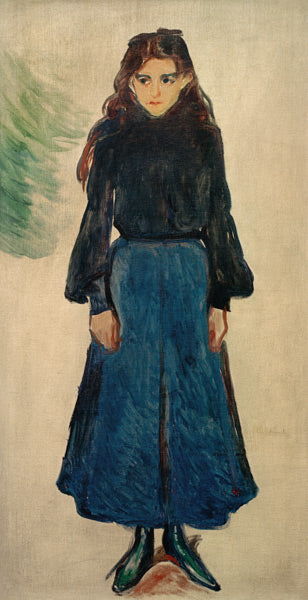 La chica triste (La chica azul) – Edvard Munch Edvard Munch mx.artemisreproduction.com