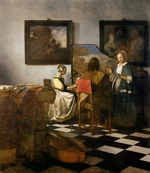 El Concierto – Johannes Vermeer Johannes Vermeer mx.artemisreproduction.com