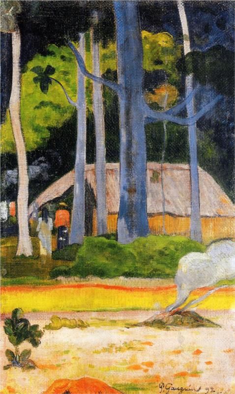 Cabaña en los árboles – Paul Gauguin Paul Gauguin mx.artemisreproduction.com