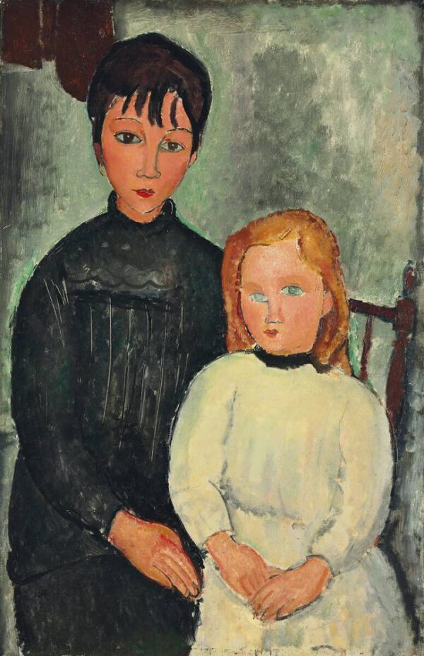 Las dos chicas – Amadeo Modigliani mx.artemisreproduction.com