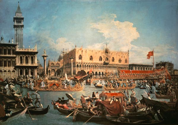 El Bucentauro ante el palacio de los Dogos – Giovanni Antonio Canal Giovanni Antonio Canal mx.artemisreproduction.com