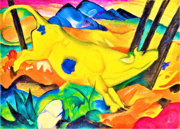 La vaca amarilla – Franz Marc Franz Marc mx.artemisreproduction.com