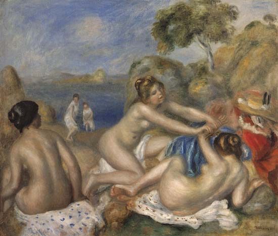 Tres chicas bañándose – Pierre-Auguste Renoir Pierre-Auguste Renoir mx.artemisreproduction.com