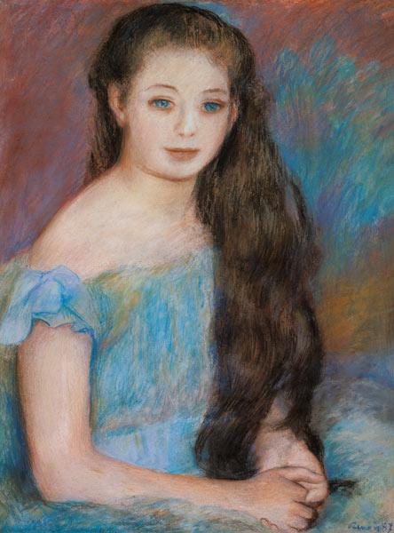 Chica de cabello negro con ojos azules – Pierre-Auguste Renoir Pierre-Auguste Renoir mx.artemisreproduction.com