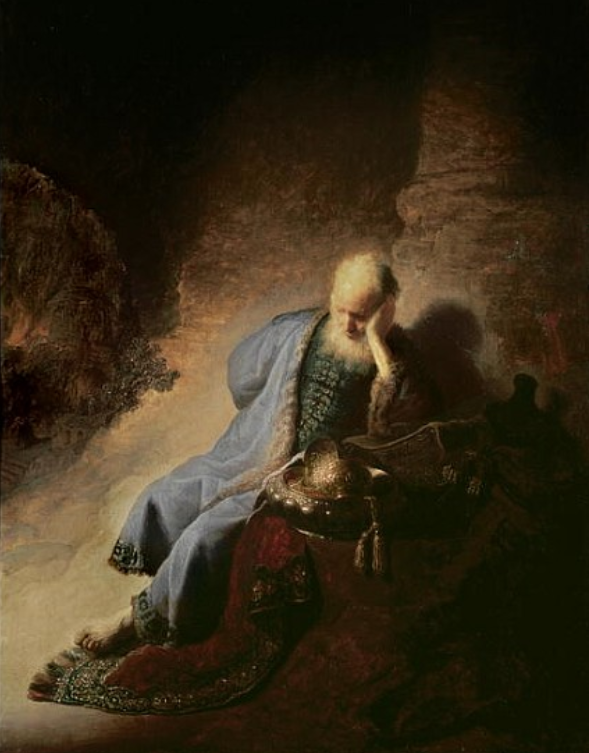 Jérémie lamentándose por la destrucción de Jerusalén – Rembrandt van Rijn Cuadros Populares mx.artemisreproduction.com