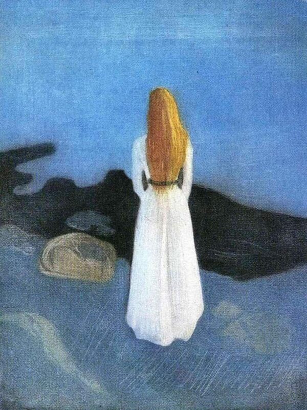 Joven mujer en la orilla – Edvard Munch Edvard Munch mx.artemisreproduction.com