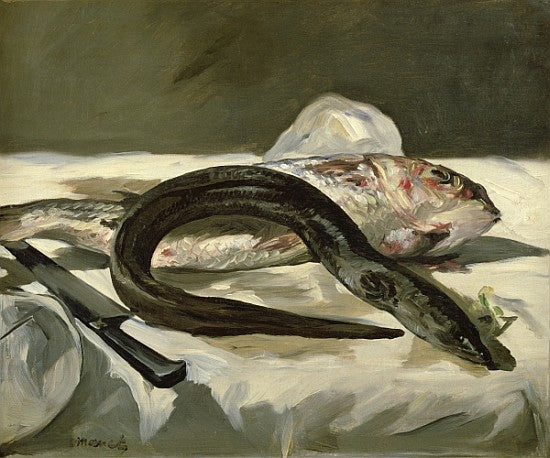 Anguila y salmonete de roca – Edouard Manet Édouard Manet mx.artemisreproduction.com