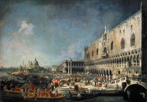 Recepción de un enviado francés en Venecia – Giovanni Antonio Canal Giovanni Antonio Canal mx.artemisreproduction.com