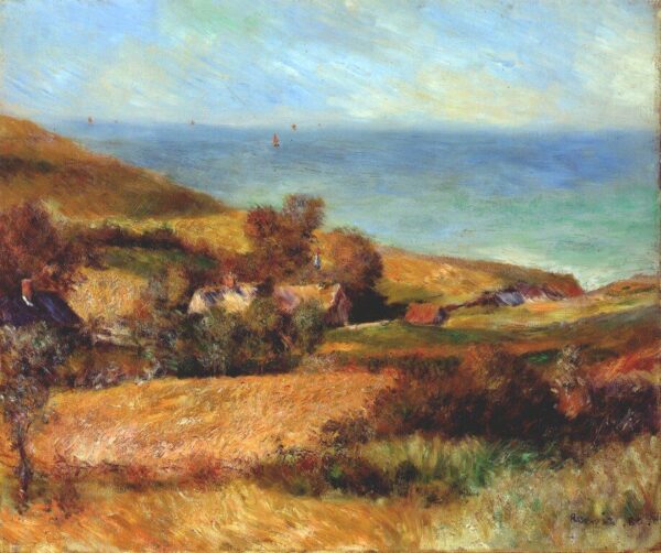 Vista de la costa cerca de Wargemont – Pierre-Auguste Renoir Pierre-Auguste Renoir mx.artemisreproduction.com