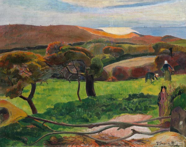 Campos cerca del mar – Paul Gauguin Paul Gauguin mx.artemisreproduction.com