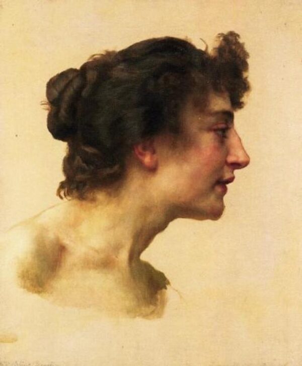 Estudio de la cabeza de Elize – William Bouguereau William Bouguereau mx.artemisreproduction.com