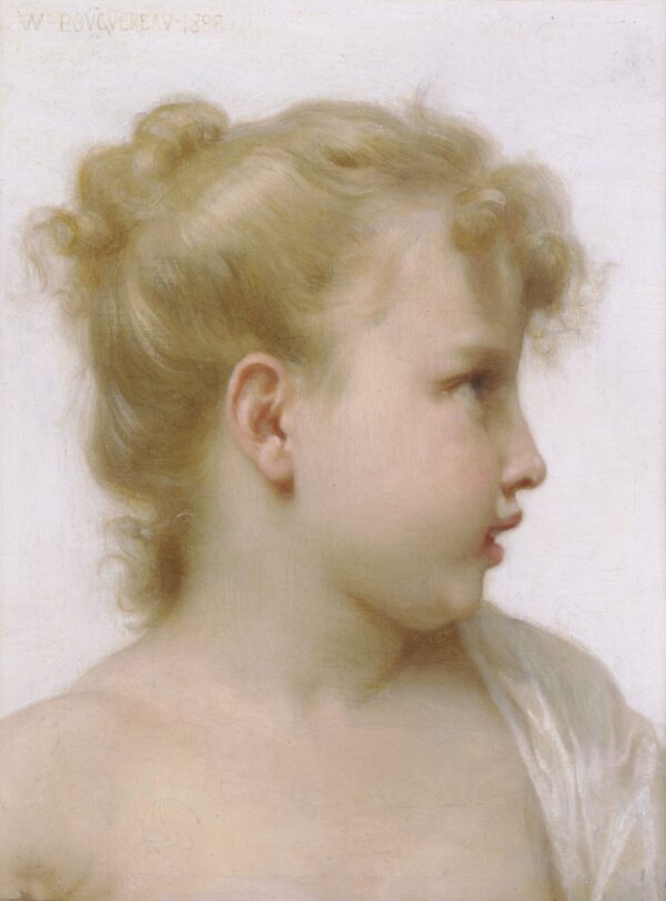 Cabeza de una niña pequeña – William Bouguereau William Bouguereau mx.artemisreproduction.com