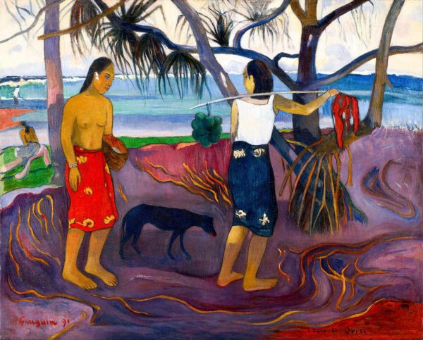 Bajo el árbol Pandanus II – Paul Gauguin Paul Gauguin mx.artemisreproduction.com