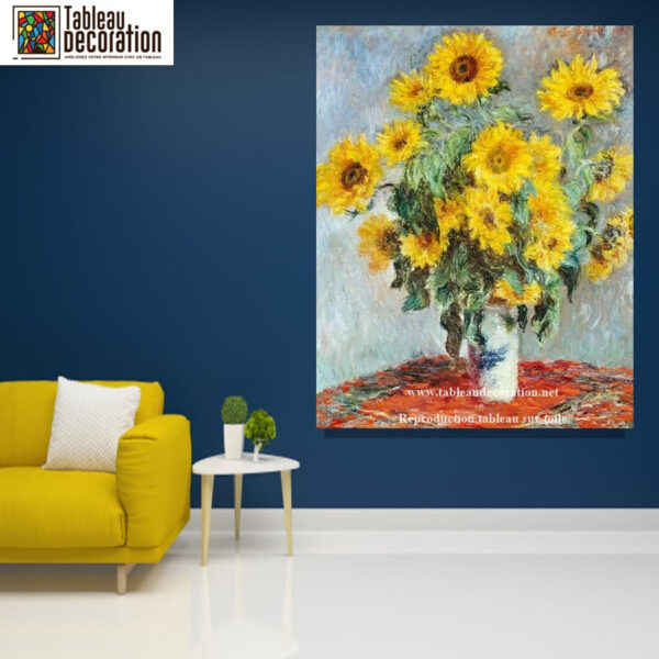 Ramo de girasoles – Claude Monet cuadro de flores Claude Monet mx.artemisreproduction.com 2