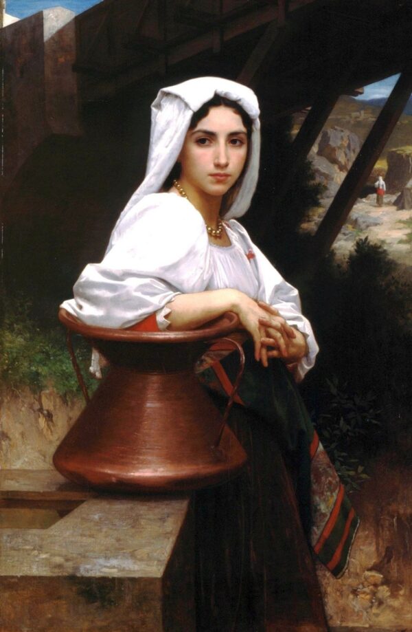 Chica italiana dibujando agua – William Bouguereau William Bouguereau mx.artemisreproduction.com