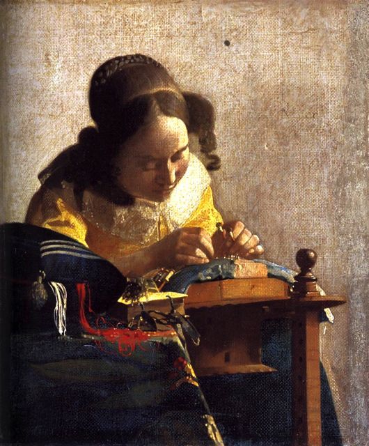 La Encajera (Vermeer) – Johannes Vermeer Cuadros Populares mx.artemisreproduction.com