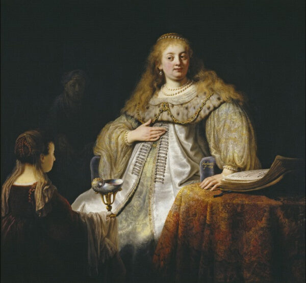 Judith en el banquete de Holofernes – Rembrandt van Rijn Rembrandt van Rijn mx.artemisreproduction.com