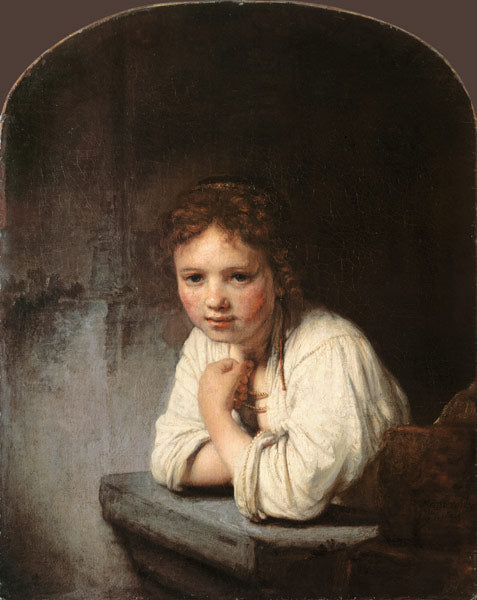 Joven chica en la ventana – Rembrandt van Rijn Rembrandt van Rijn mx.artemisreproduction.com