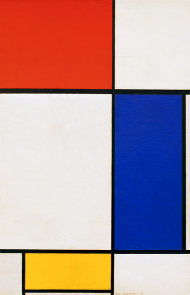 Composición con rojo, amarillo y azul – Mondrian Piet Mondrian mx.artemisreproduction.com