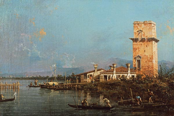 La torre de Malghera (óleo sobre lienzo) – Giovanni Antonio Canal Giovanni Antonio Canal mx.artemisreproduction.com