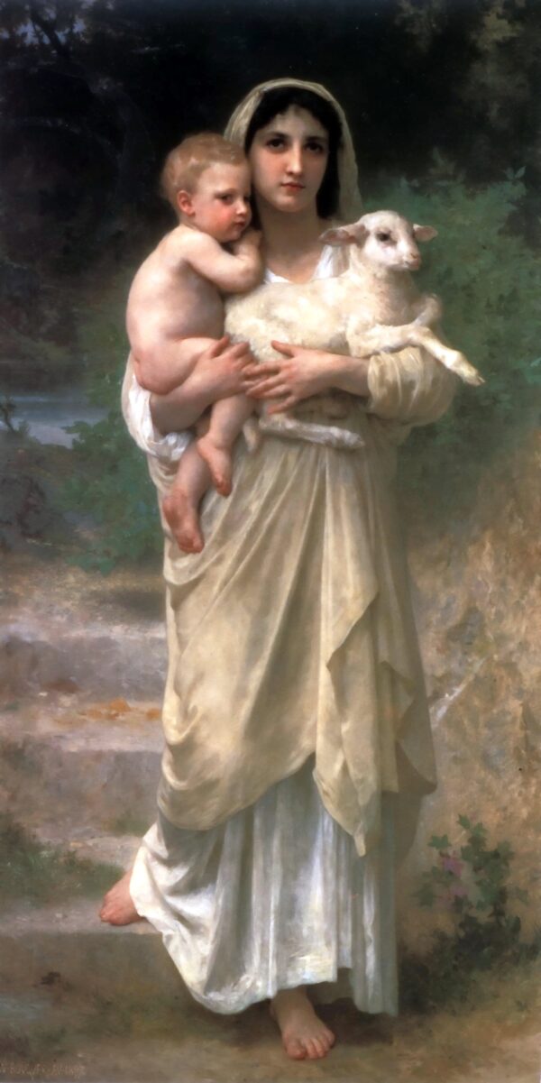 Los Corderos – William Bouguereau William Bouguereau mx.artemisreproduction.com