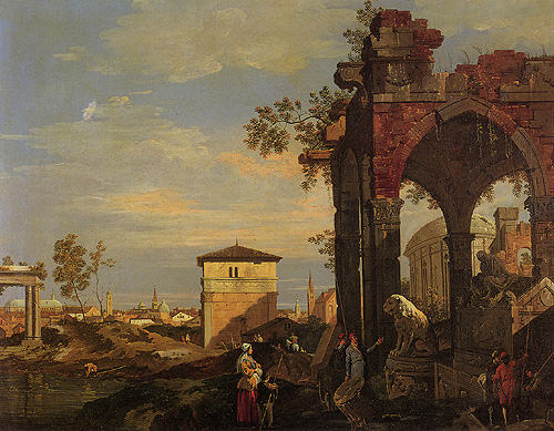 Paisaje con ruinas – Giovanni Antonio Canal Giovanni Antonio Canal mx.artemisreproduction.com