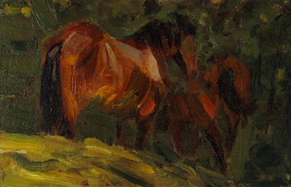 Pequeño estudio de caballo I – Franz Marc Franz Marc mx.artemisreproduction.com