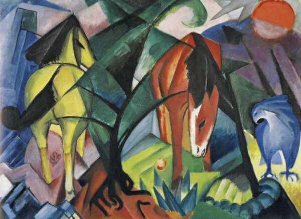 Caballos y águila – Franz Marc Franz Marc mx.artemisreproduction.com