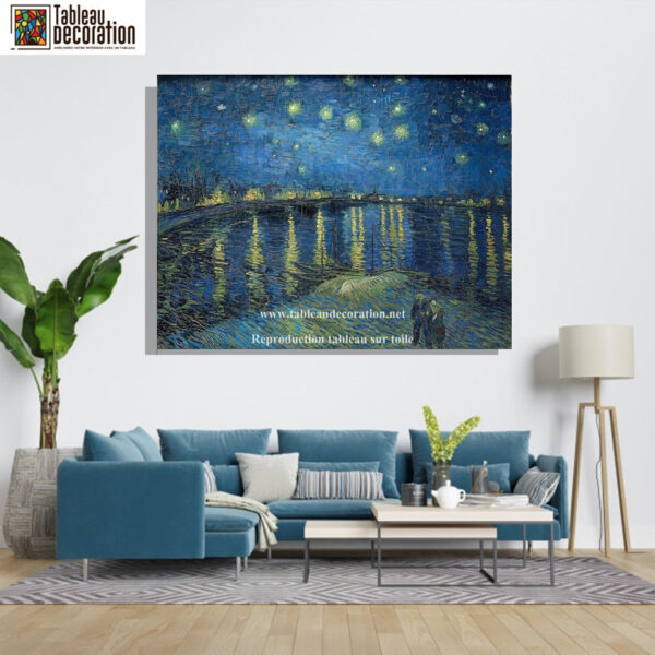 La Noche estrellada sobre el Ródano – Van Gogh Cuadros Populares mx.artemisreproduction.com 4