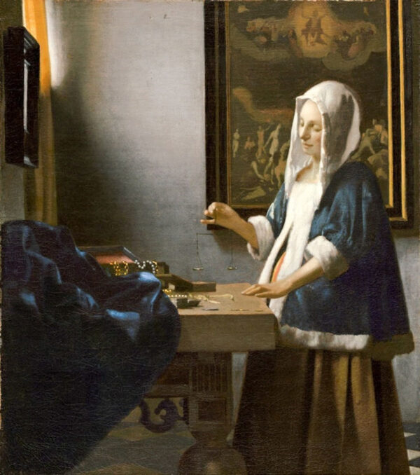 La mujer con la balanza – Johannes Vermeer Johannes Vermeer mx.artemisreproduction.com