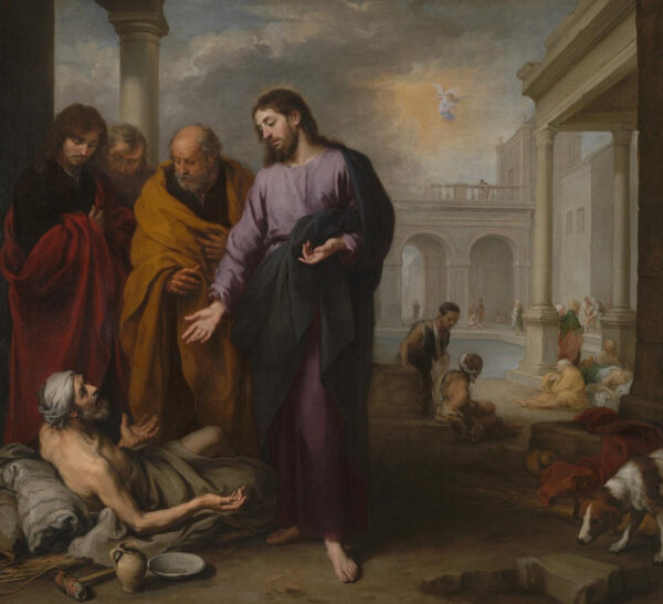 Cristo sanando al paralítico en la piscina de Betesda – Bartolomé Esteban Murillo Bartolomé Esteban Murillo mx.artemisreproduction.com