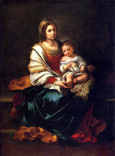 La Virgen del Rosario – Bartolomé Esteban Murillo Bartolomé Esteban Murillo mx.artemisreproduction.com