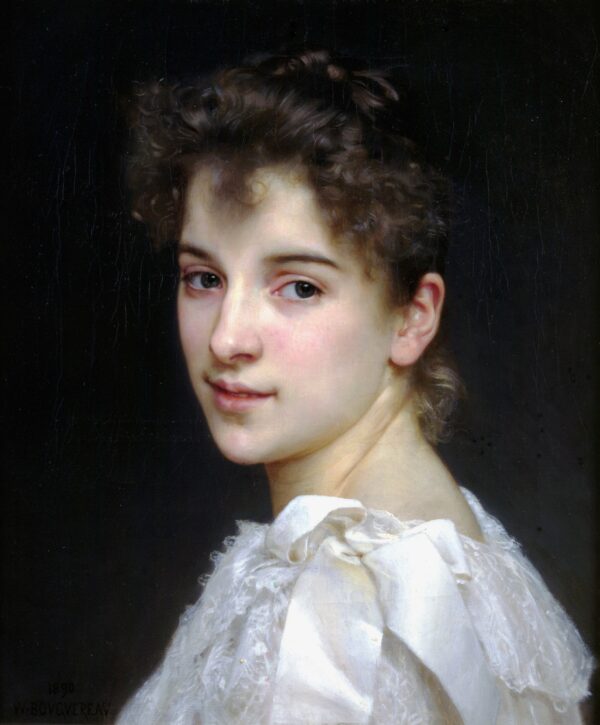 Retrato de Gabrielle Cot – William Bouguereau William Bouguereau mx.artemisreproduction.com