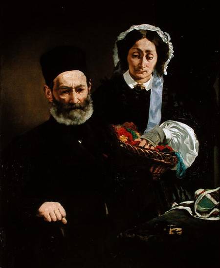 Retrato del señor y la señora Auguste Manet – Edouard Manet Édouard Manet mx.artemisreproduction.com