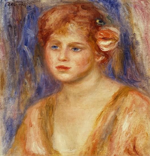 Retrato de una joven de Pierre-Auguste Renoir Pierre-Auguste Renoir mx.artemisreproduction.com