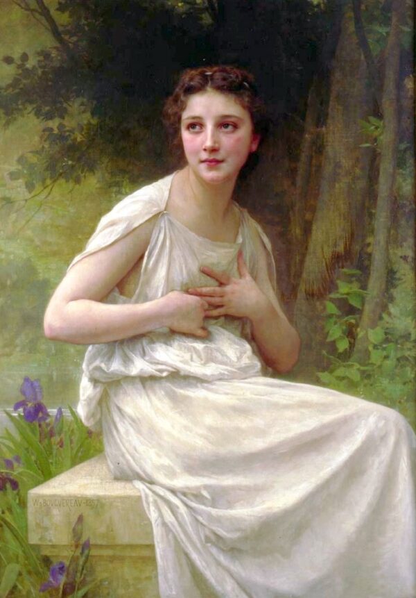 Reflexión de William Bouguereau William Bouguereau mx.artemisreproduction.com