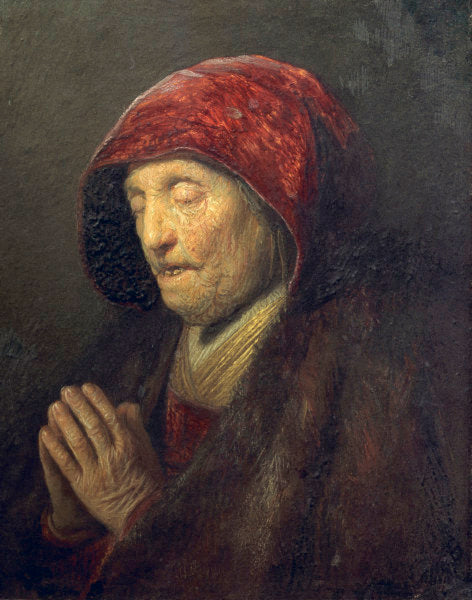 Vieja mujer en oración – Rembrandt van Rijn Rembrandt van Rijn mx.artemisreproduction.com