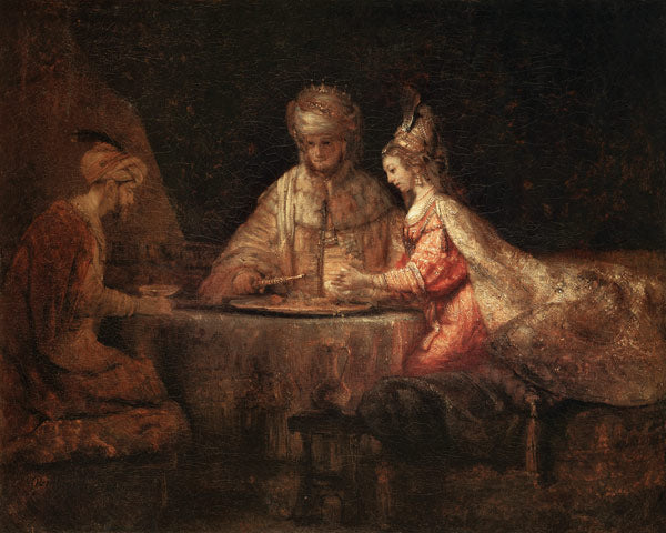 Asuero, Amán y Ester – Rembrandt van Rijn Rembrandt van Rijn mx.artemisreproduction.com