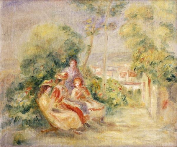 Chica en el jardín Probablemente en el jardín del Castillo de los Brouillards, donde Renoir de 1893 – Pierre-Auguste Renoir Pierre-Auguste Renoir mx.artemisreproduction.com