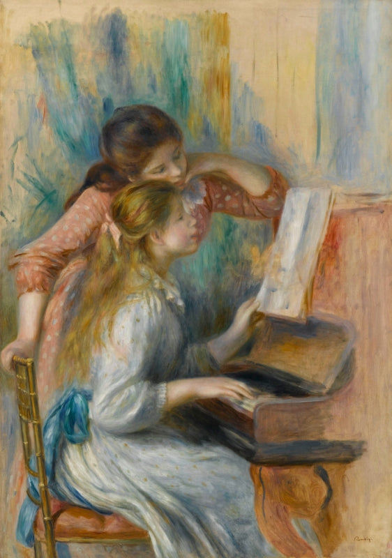 Chicas jóvenes al piano – Pierre-Auguste Renoir Pierre-Auguste Renoir mx.artemisreproduction.com