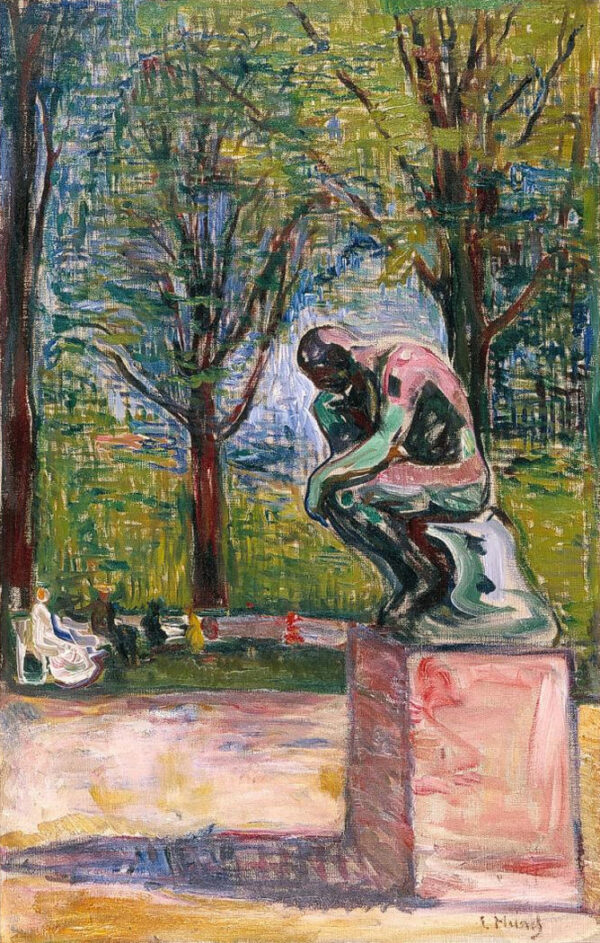 El pensador de Rodin – Edvard Munch Edvard Munch mx.artemisreproduction.com