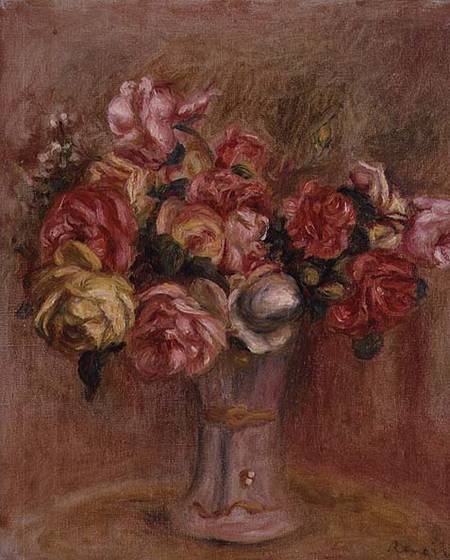 Rosas en un jarrón de Sèvres – Pierre-Auguste Renoir Pierre-Auguste Renoir mx.artemisreproduction.com