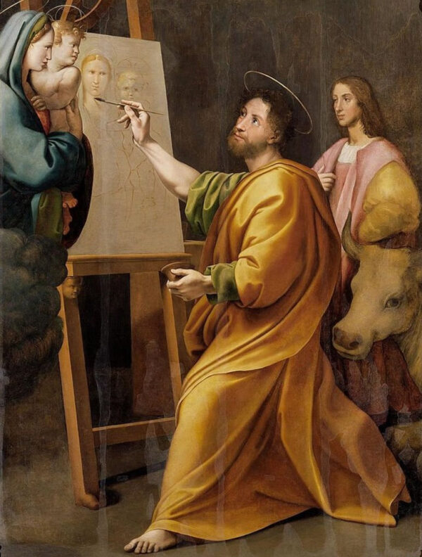 San Lucas pintando a la Virgen – Rafael (pintor) Rafael Sanzio mx.artemisreproduction.com