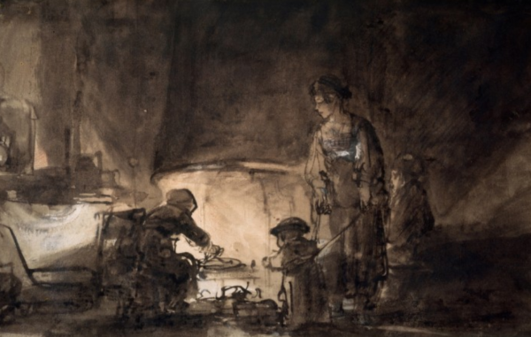 La cocina de la casa de Rembrandt – Rembrandt van Rijn Rembrandt van Rijn mx.artemisreproduction.com