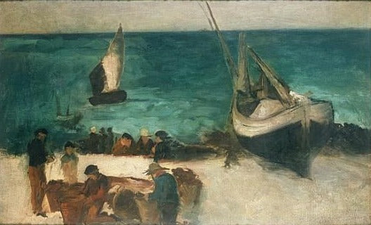 Botes de pesca y pescadores – Edouard Manet Édouard Manet mx.artemisreproduction.com