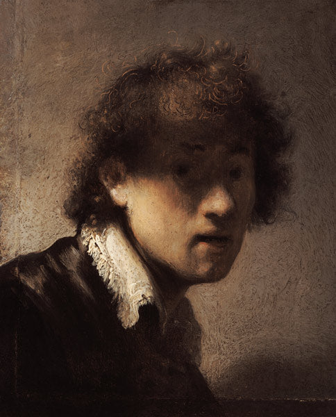 Autorretrato a una edad joven – Rembrandt van Rijn Rembrandt van Rijn mx.artemisreproduction.com